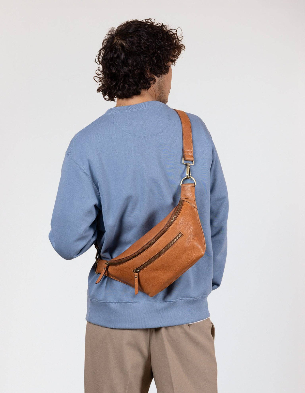 Drew Bum Bag - Wild Oak Soft Grain Leather