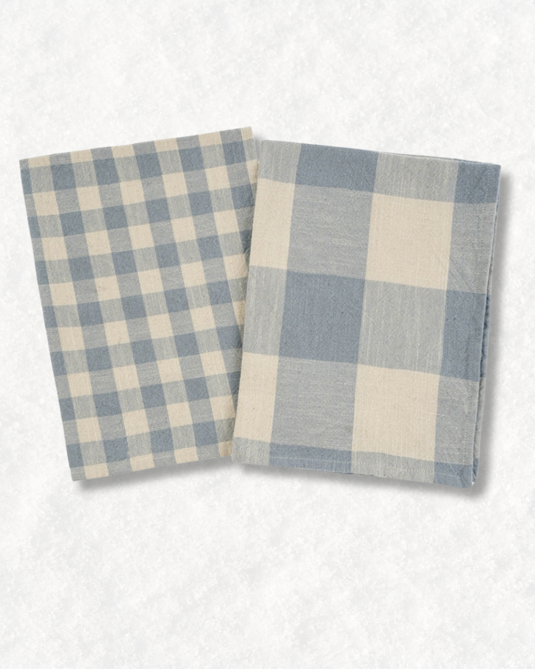 Gingham Check Tea Towels S/2