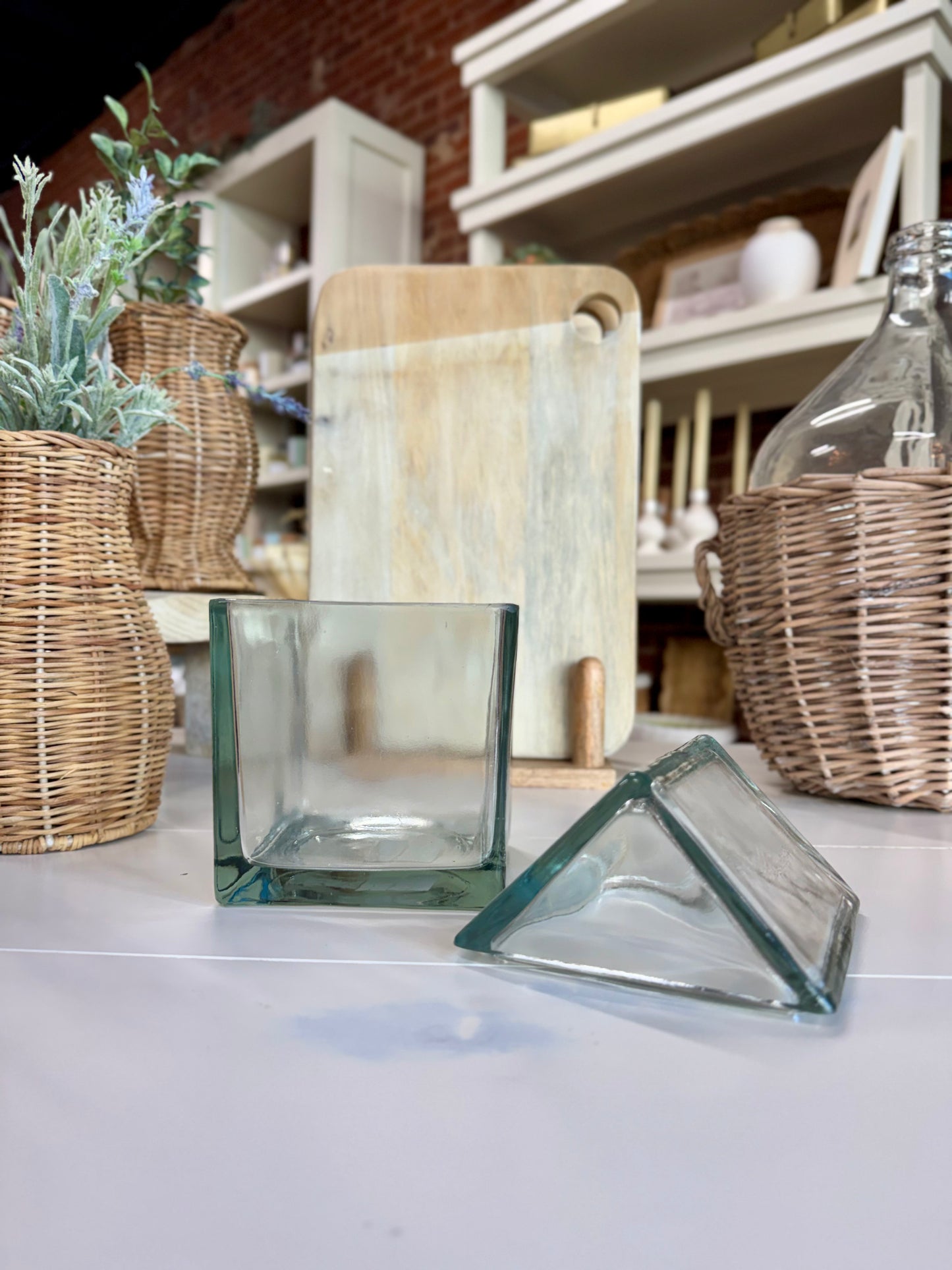 Glass House Jar