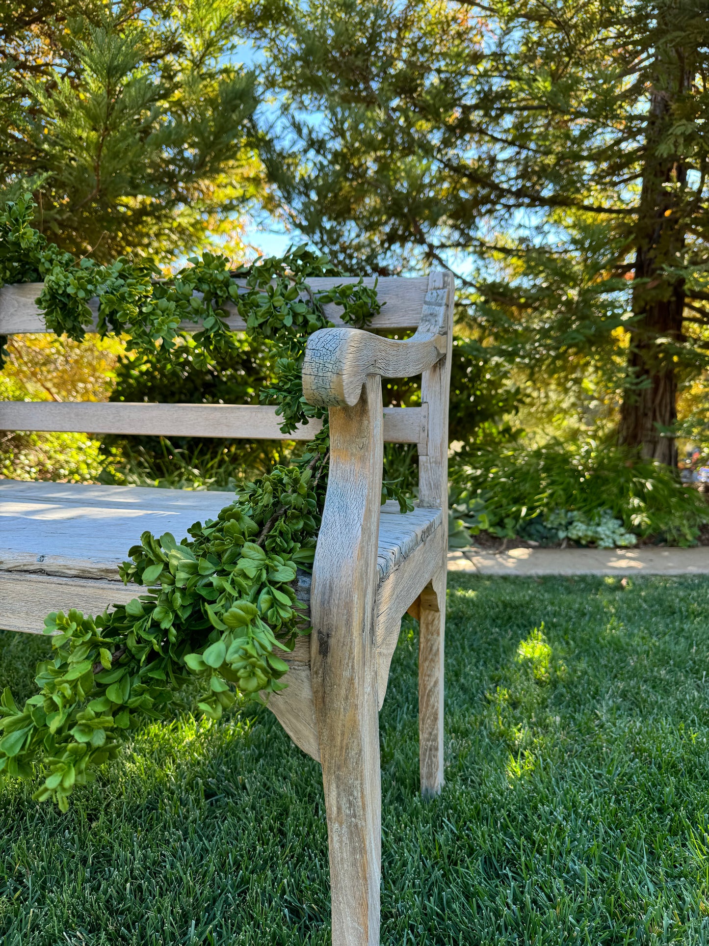 Faux Boxwood Garland