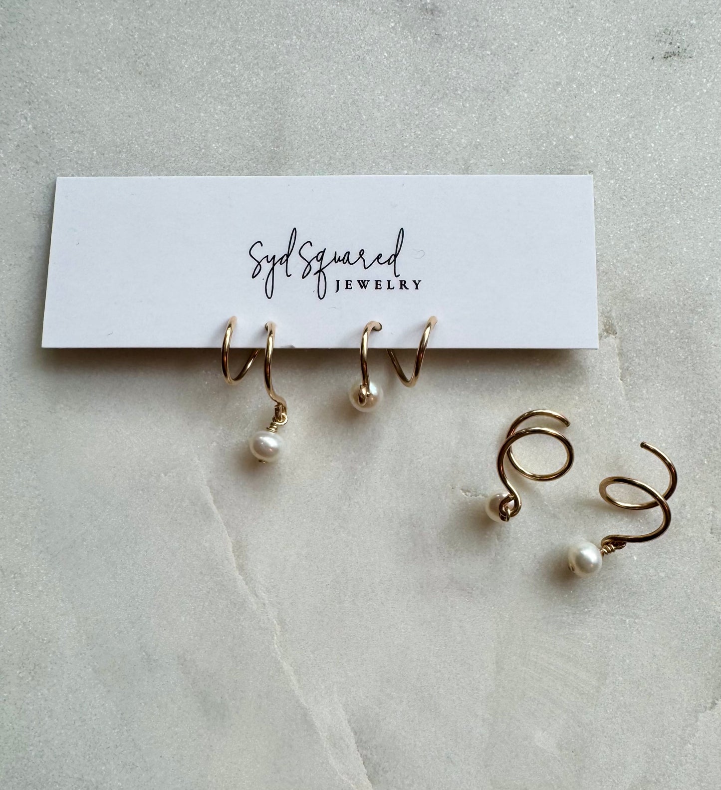 Faux Double Twist w/ Pearl