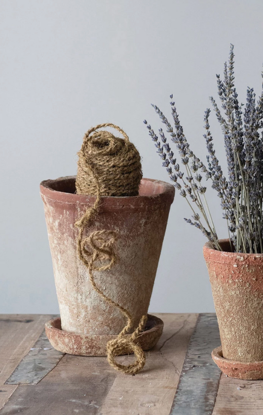 Distressed Cement Planter