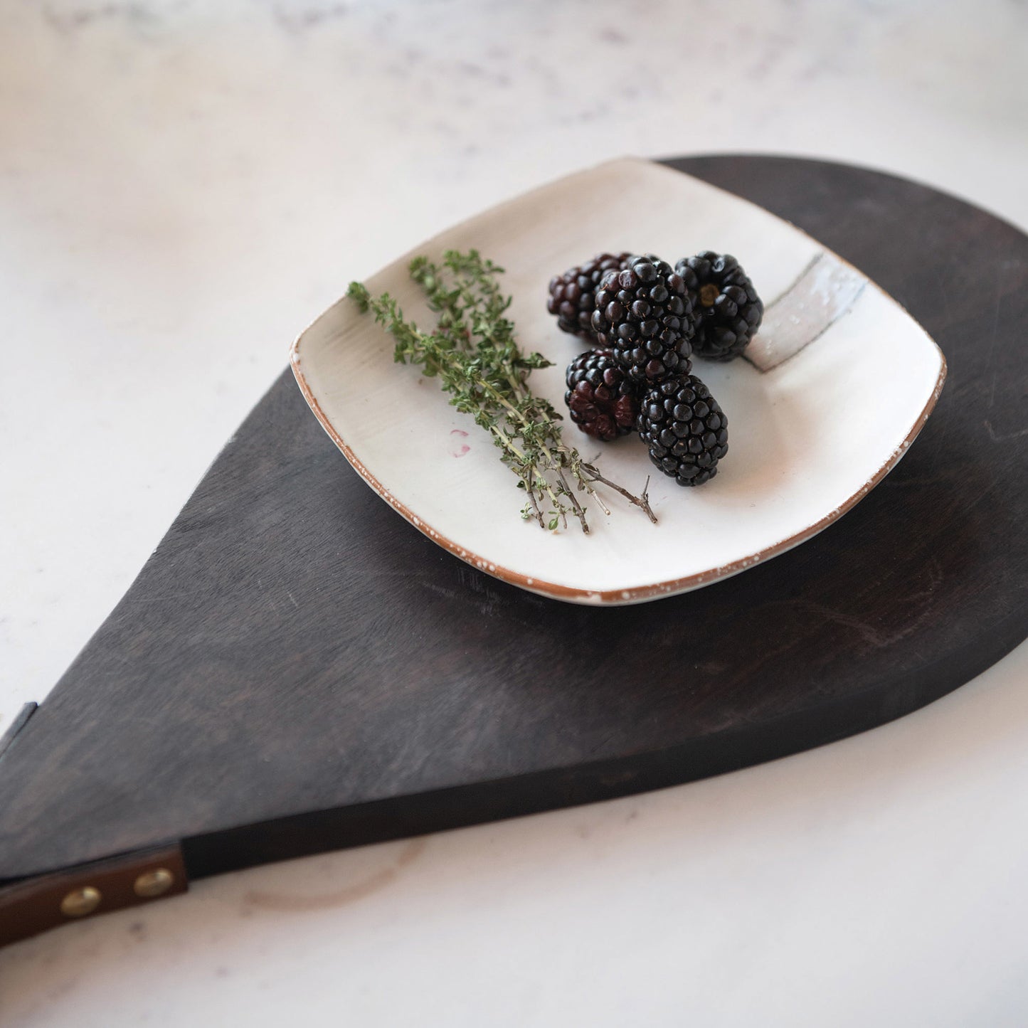 Mango Wood Serving Board, Brown - Mustard Seed Faith Co.