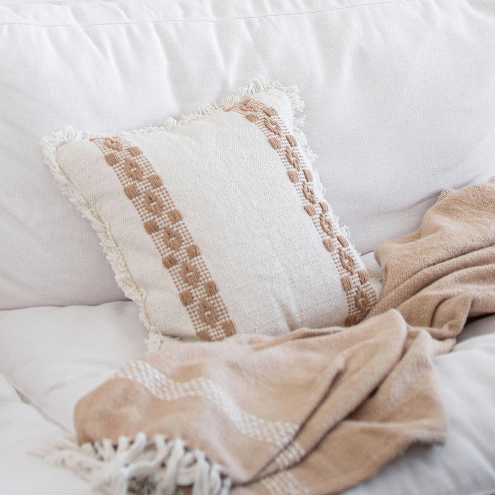 Hand Woven Pillow - Mustard Seed Faith Co.