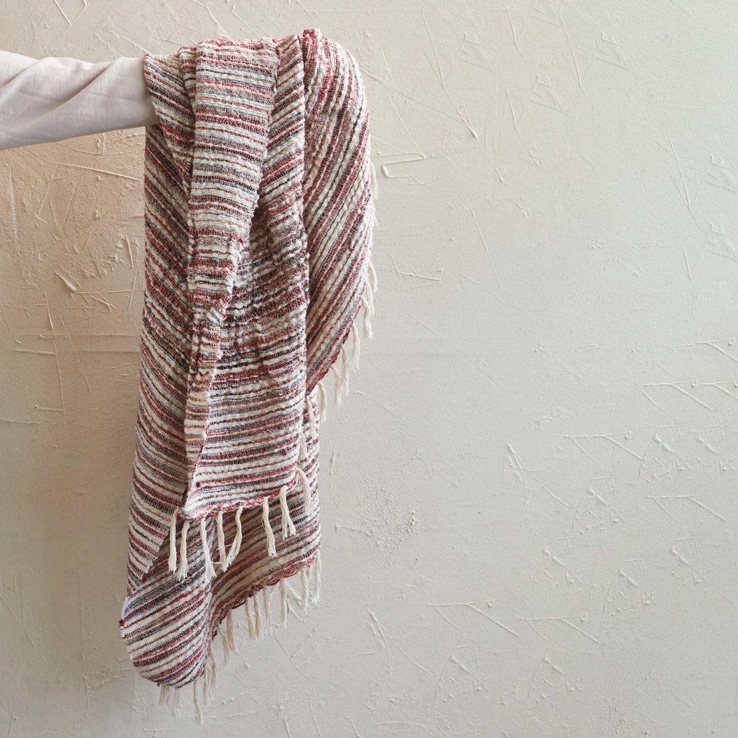 Woven Cotton & Wool Throw