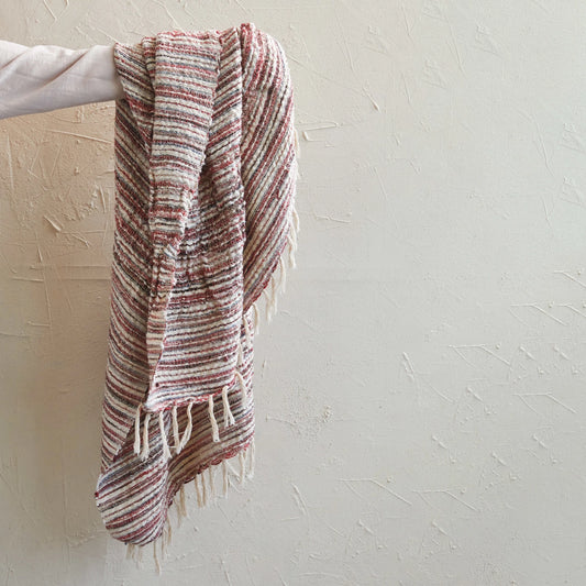 Woven Cotton & Wool Throw