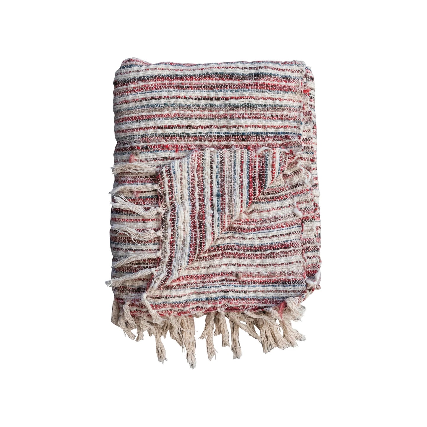 Woven Cotton & Wool Throw