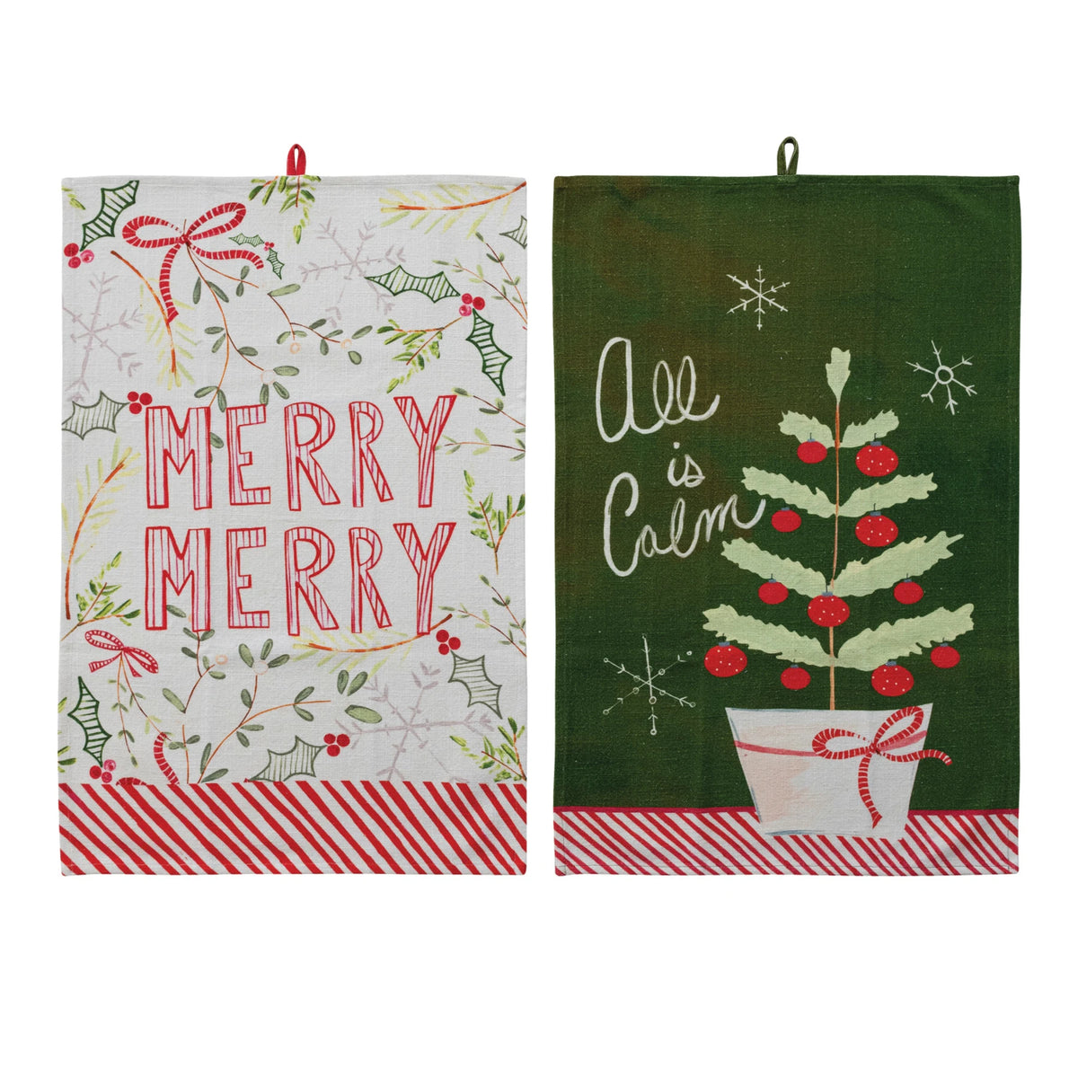 Cotton Slub Seasonal Tea Towel