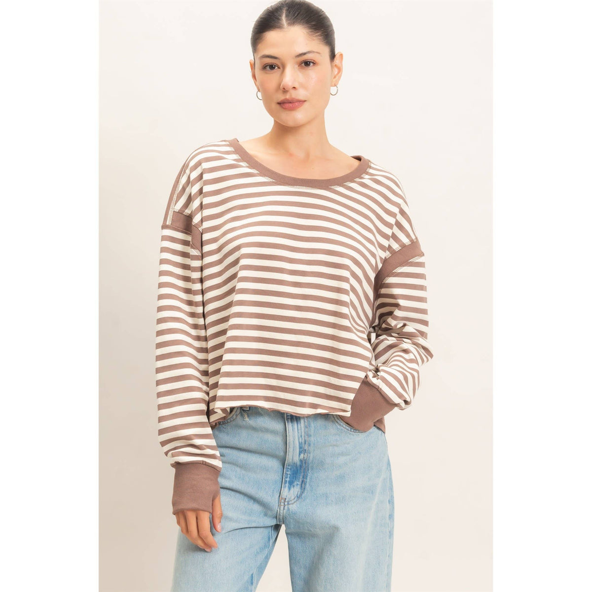 Striped Mocha Long Sleeve