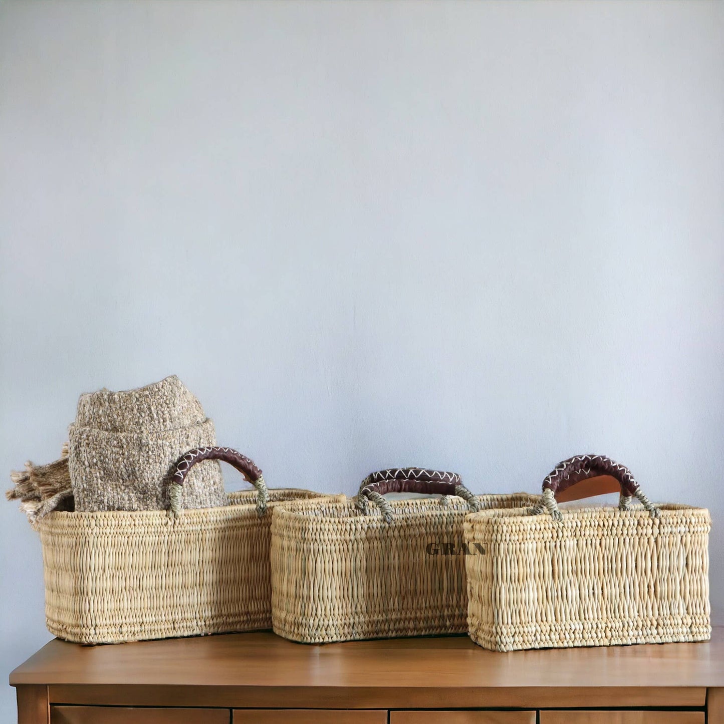 Woven Reed Market Basket