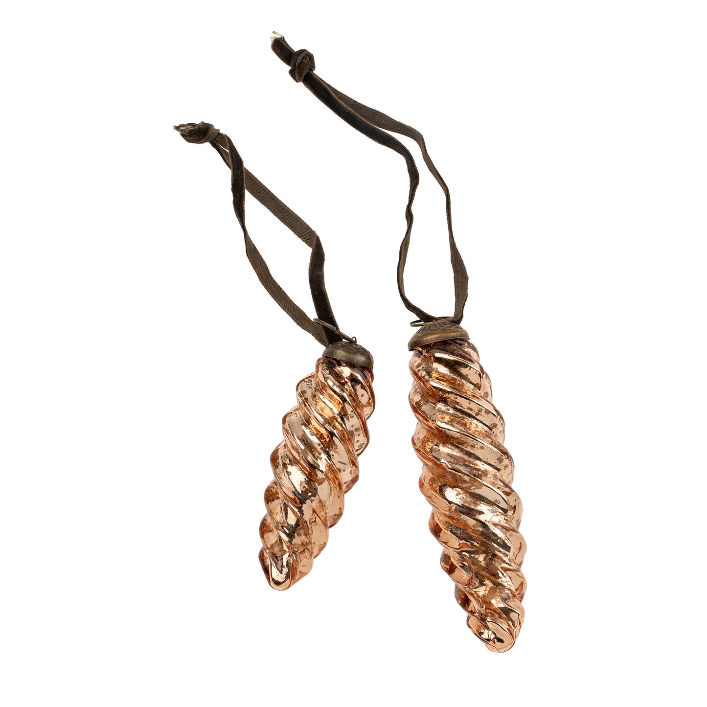 Warm Copper Icicle Ornament