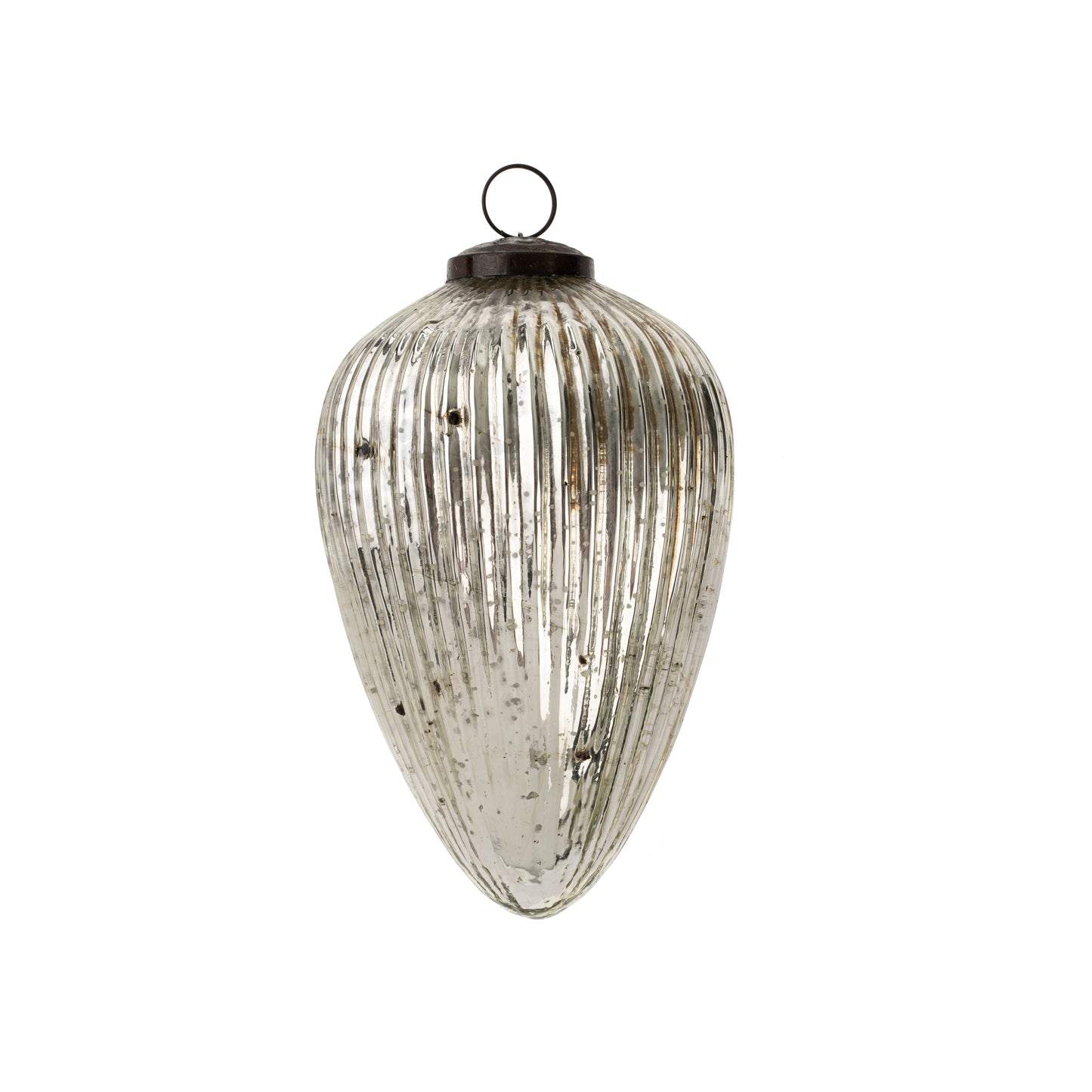 Frosty Teardrop Ornament