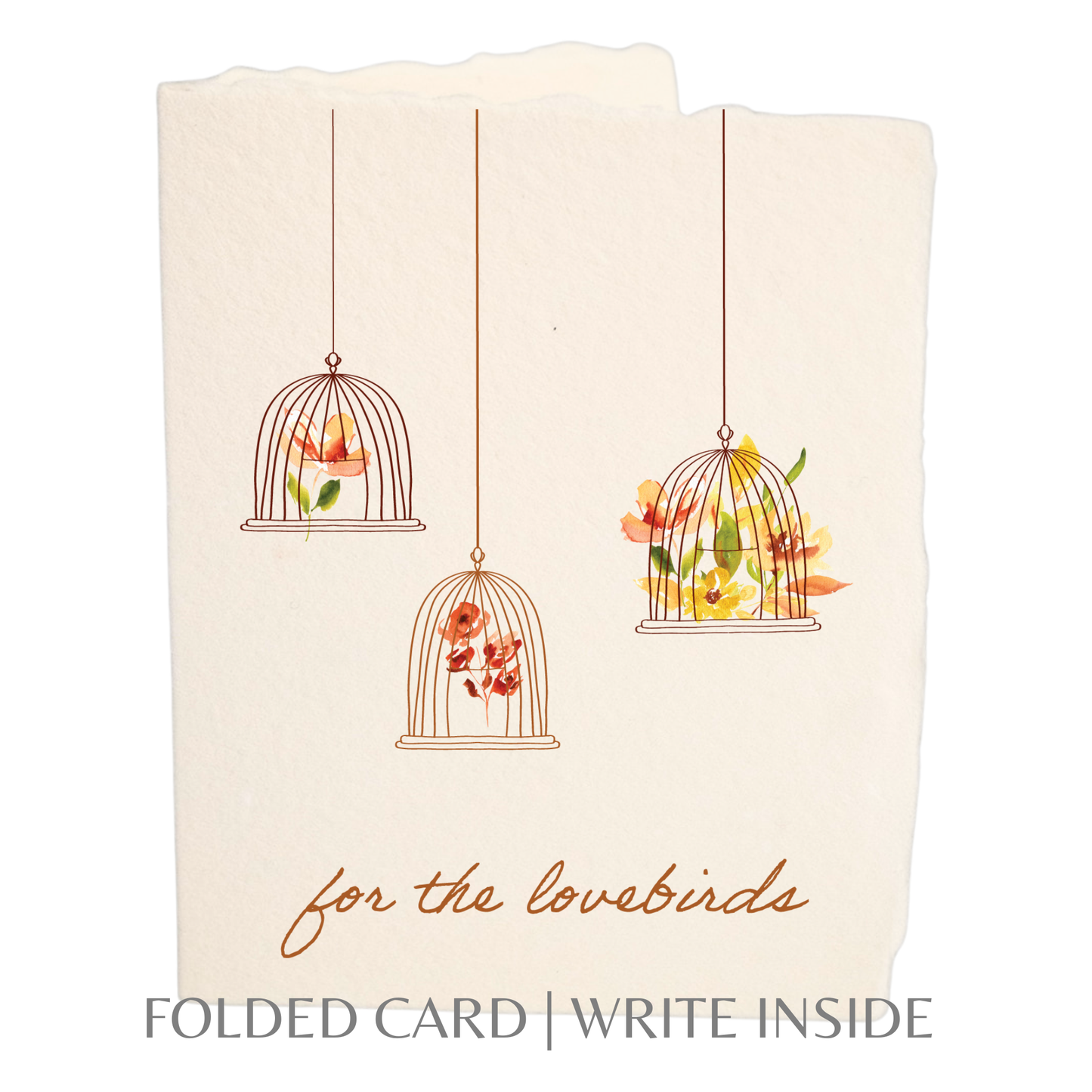 For the Lovebirds | Wedding Greeting Card