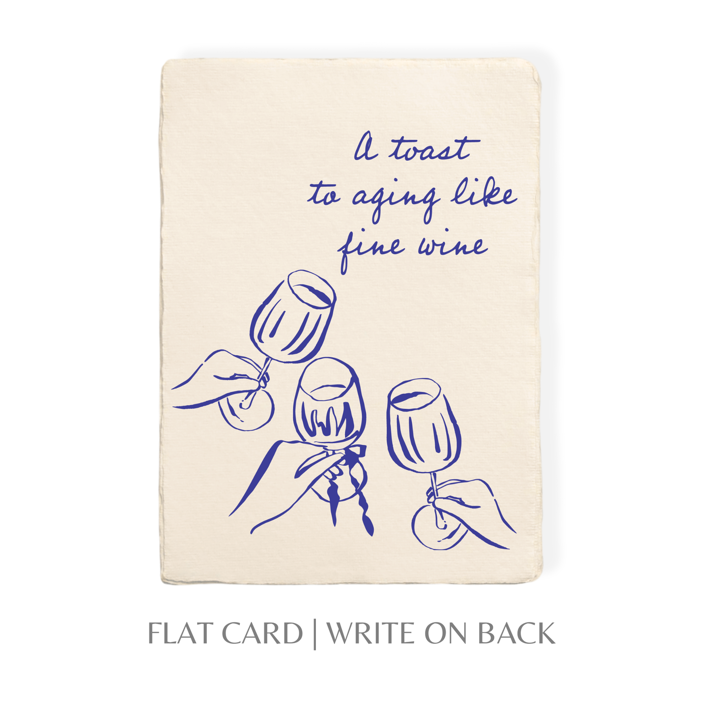 Toasting To A Fine Wine Birthday | Celebration Greeting Card