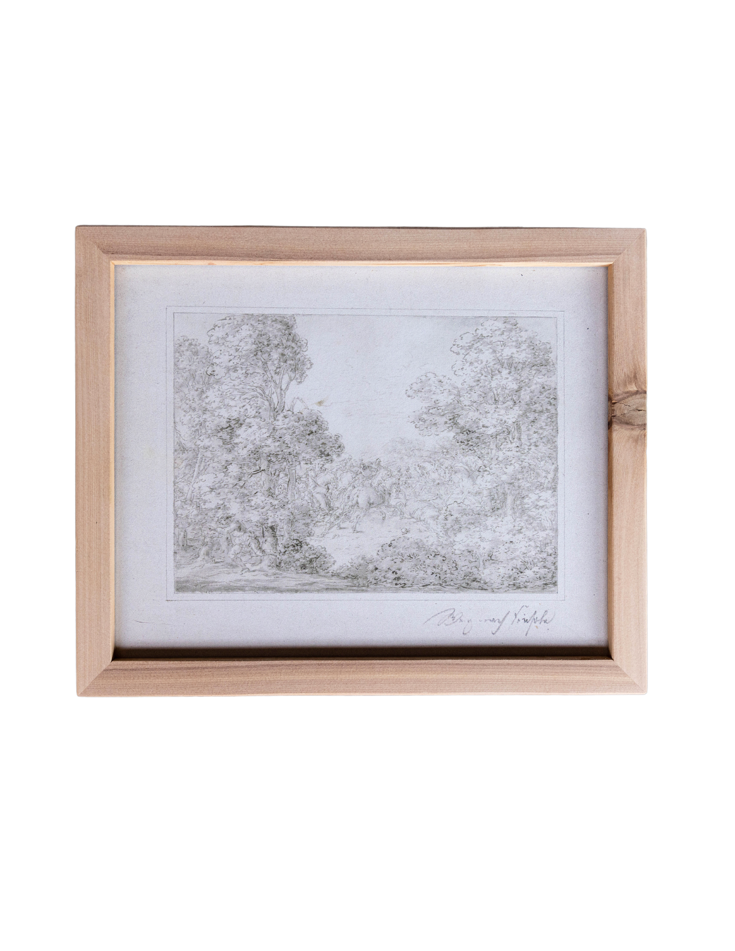 Monteverde Sketch Pine Framed Art