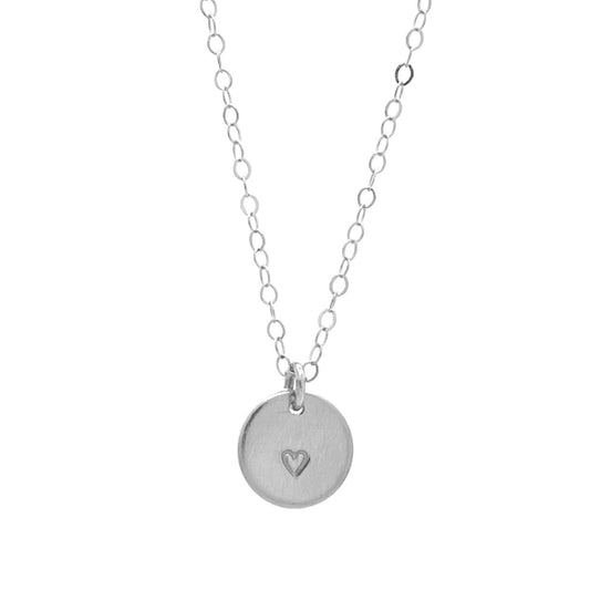 Heart Disc Necklace