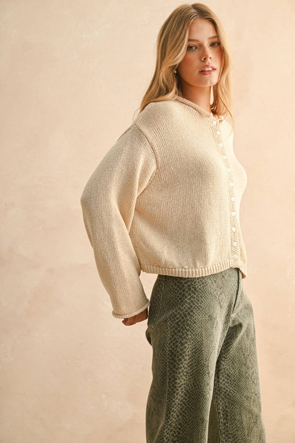 Knit Button Down Cardigan