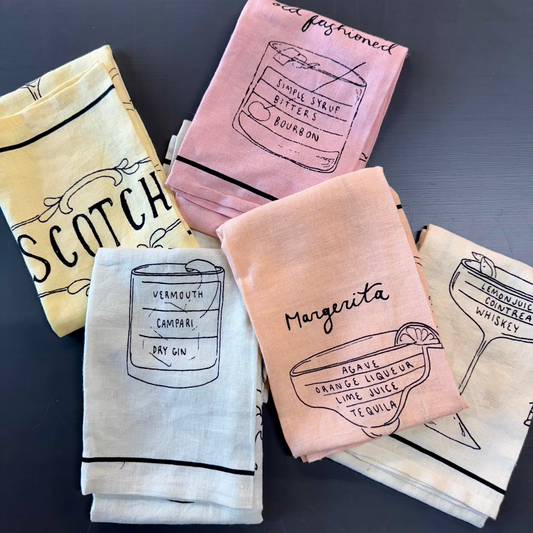 Cocktail Recipe Tea Towel