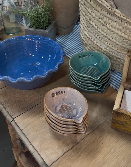 Scalloped Stoneware Bowl