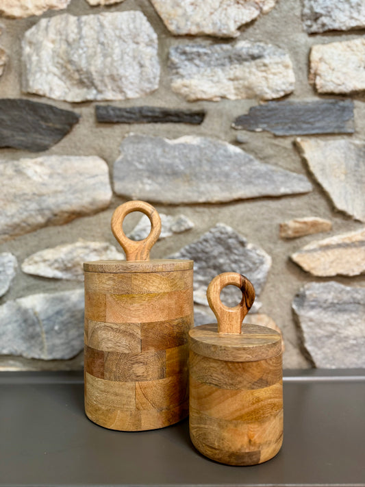 Mango Wood Canister