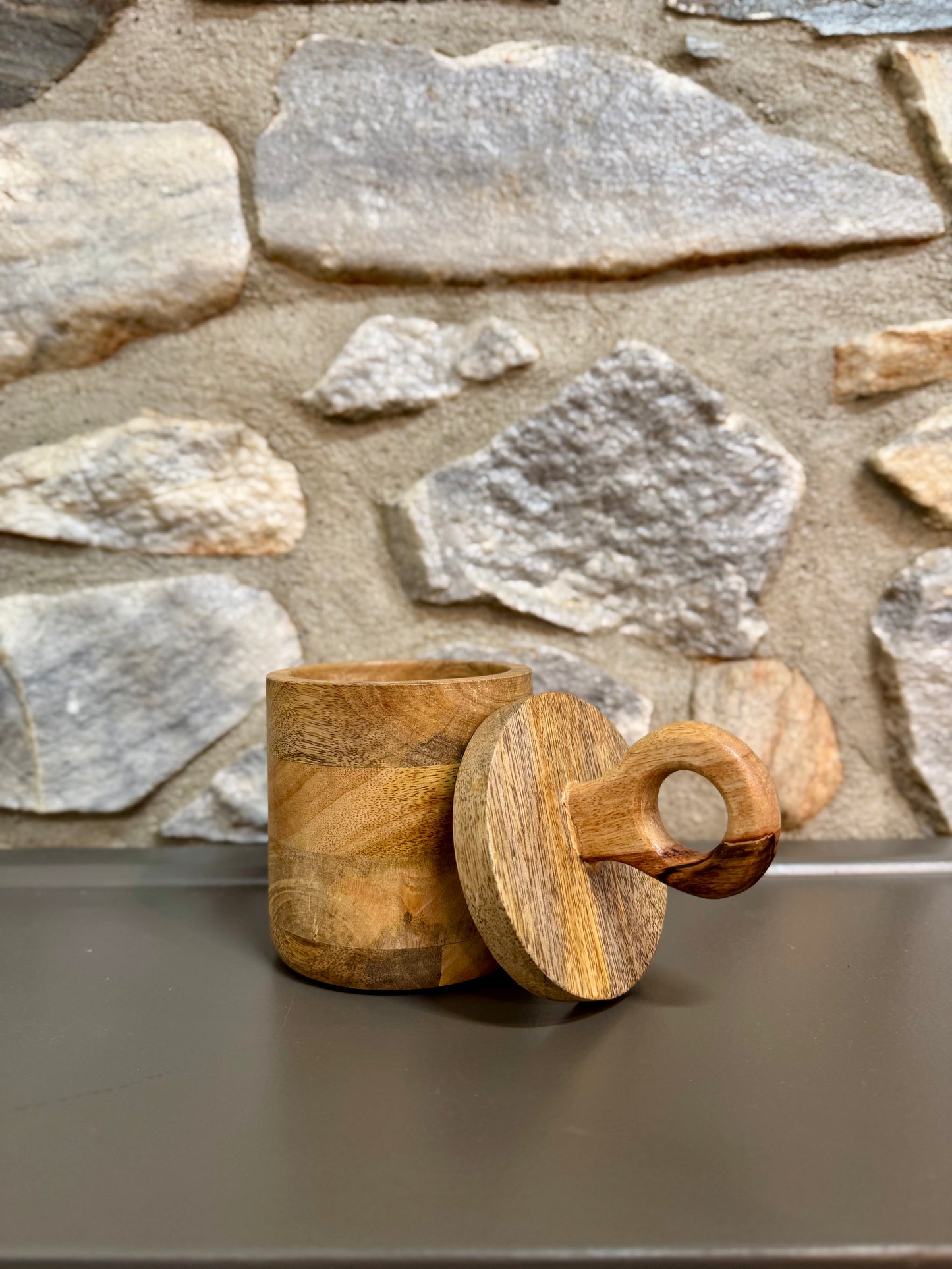 Mango Wood Canister