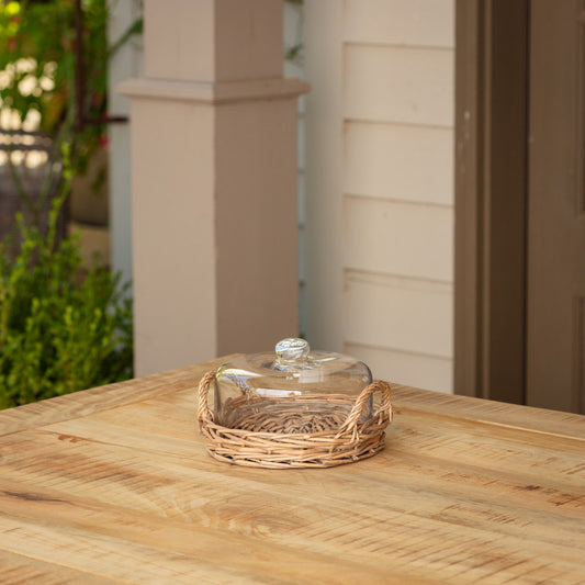 Small Cloche Covered Basket