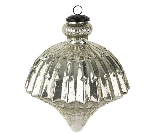 Giant Distressed Turntop Ornament