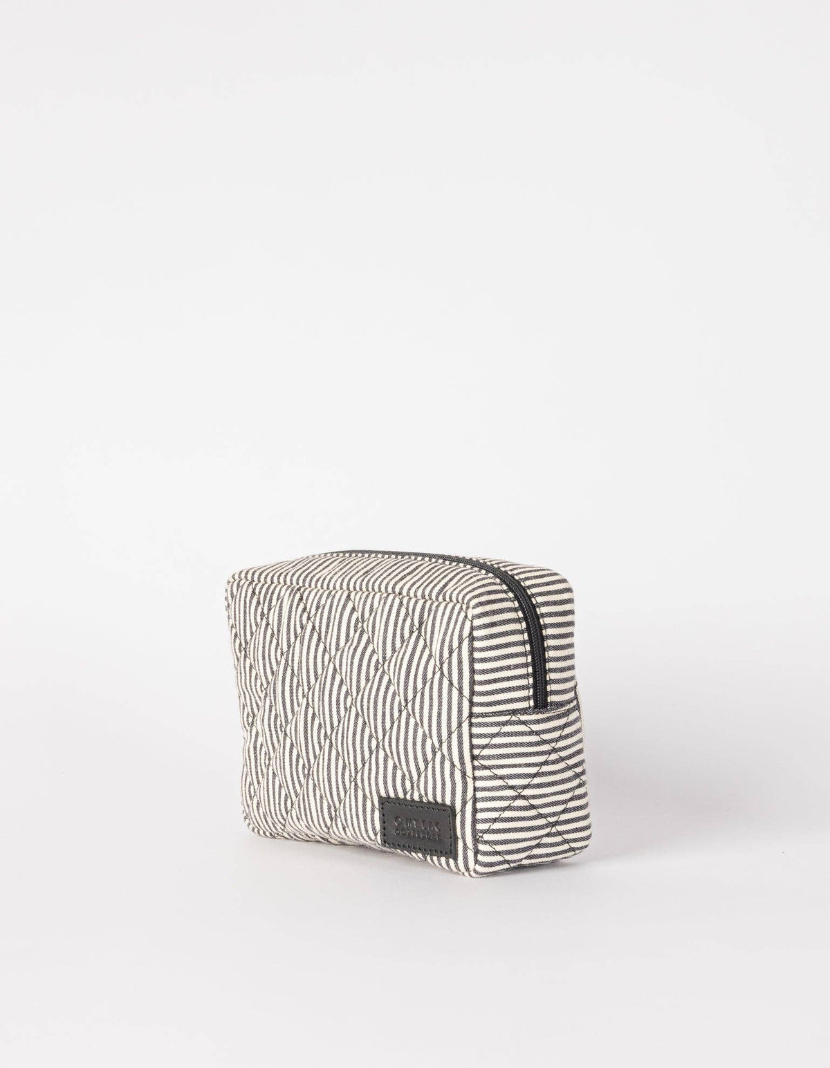 Bella Pouch - Cotton Black Classic Leather
