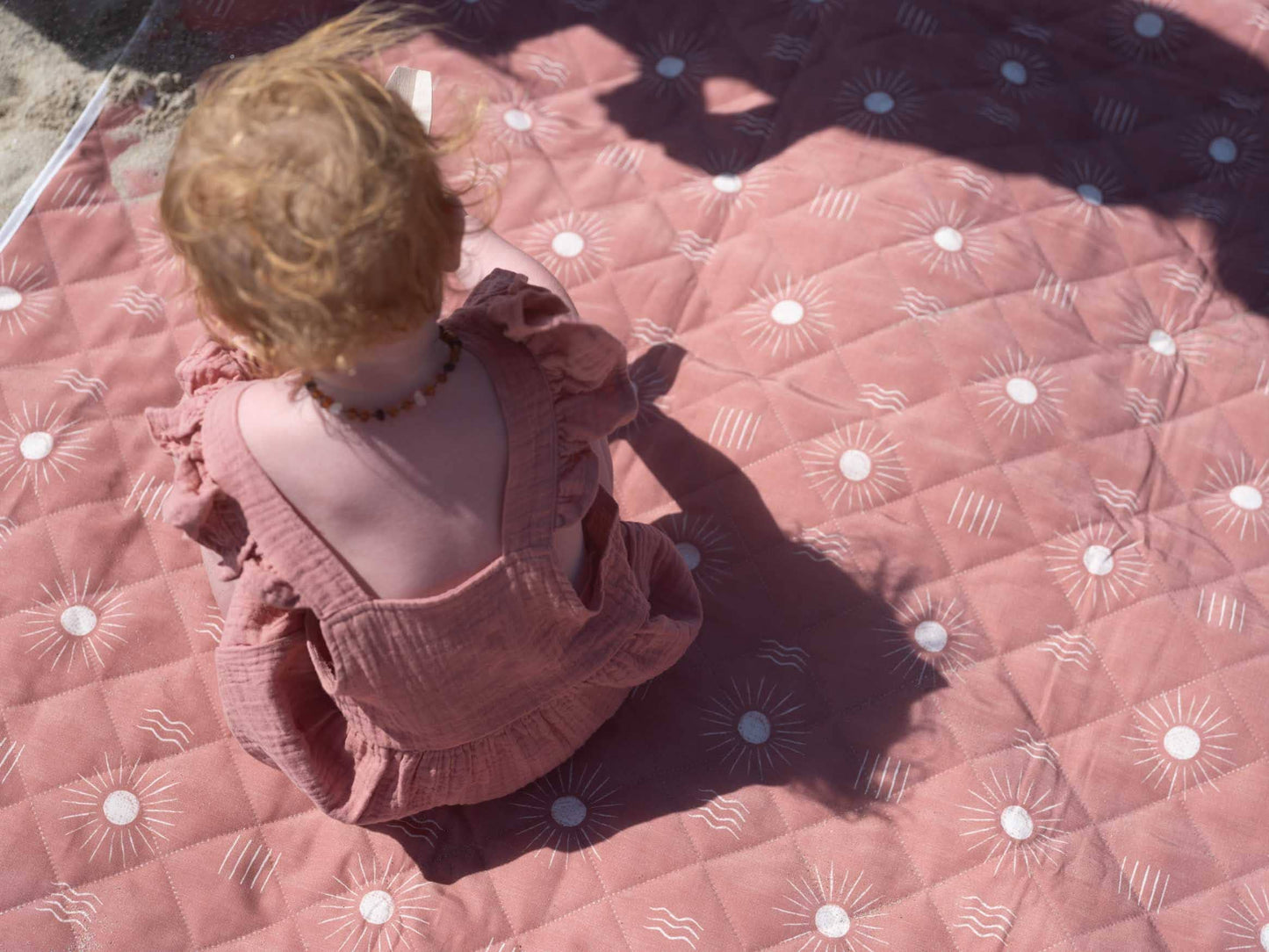 Sunset Rose Picnic Blanket