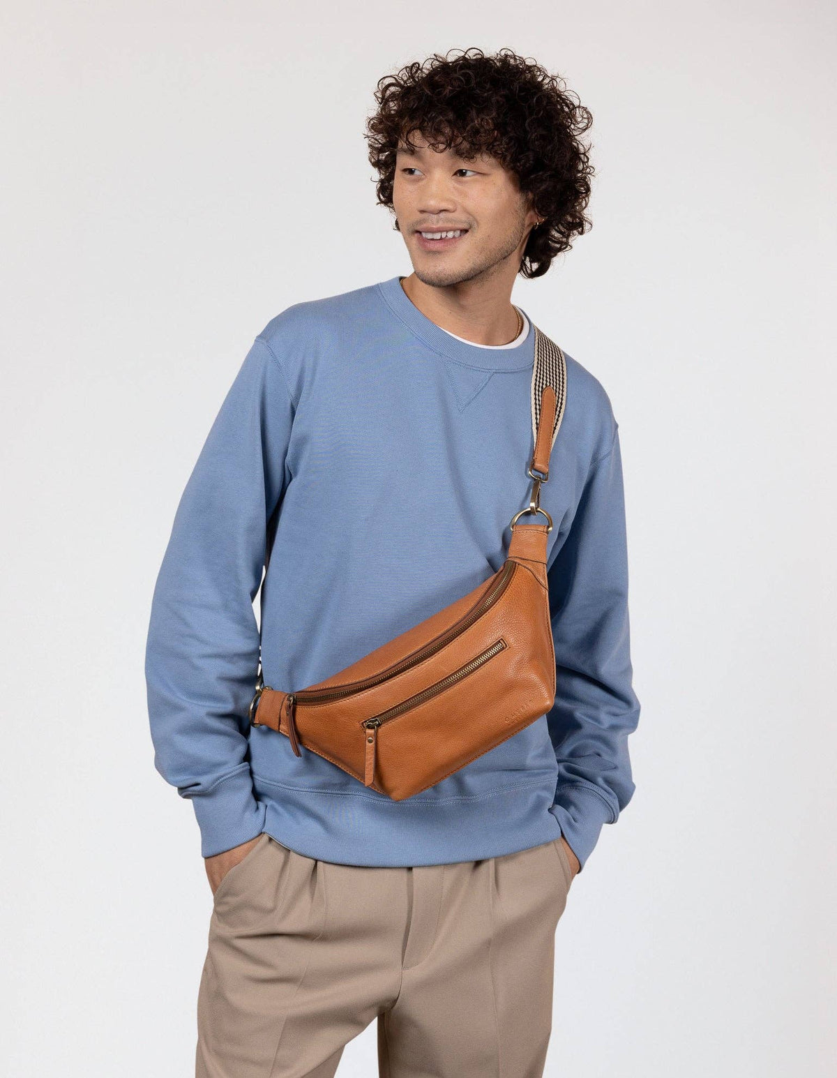 Drew Bum Bag - Wild Oak Soft Grain Leather