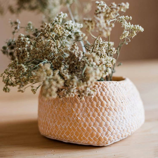 Cement Slouch Pot: Small - Mustard Seed Faith Co.