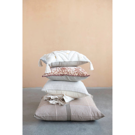 Cozy Cotton Plaid Pillow