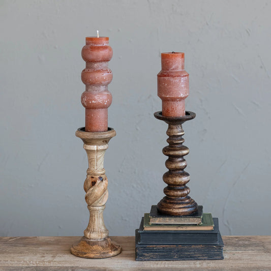 Distressed Mango Wood Pillar