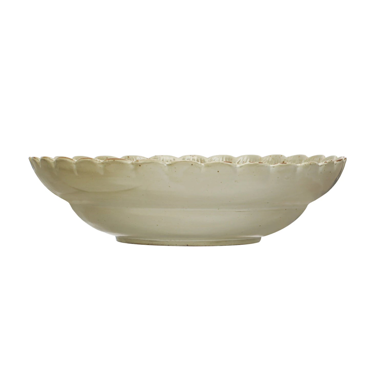 Scalloped Edge Reactive Glaze Bowl