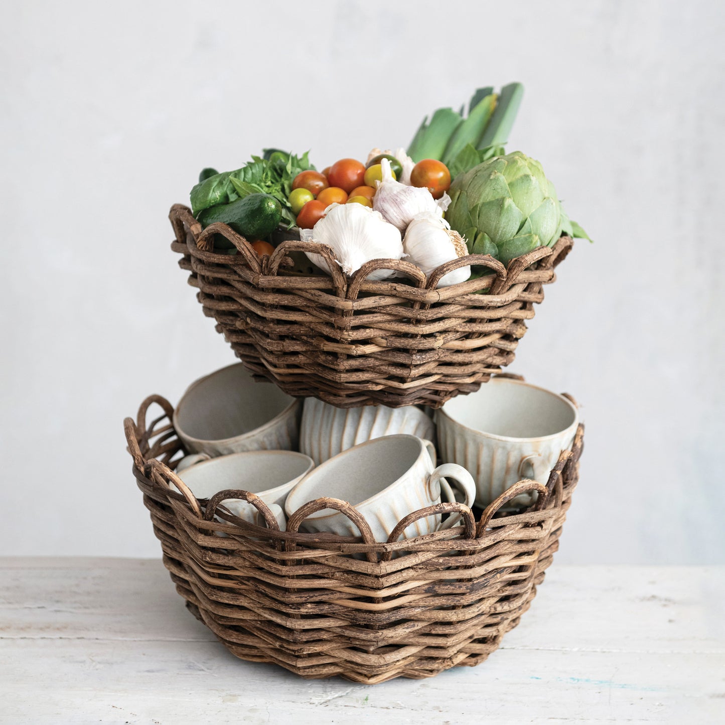 Vine Basket (Woven) - Mustard Seed Faith Co.