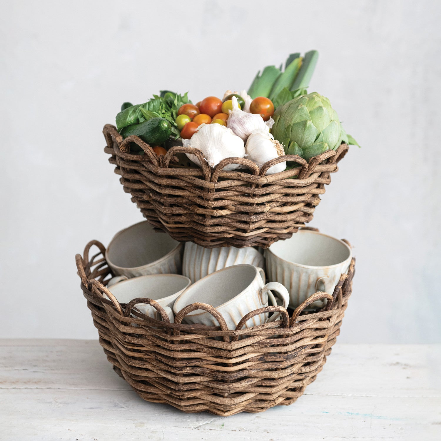 Vine Basket (Woven) - Mustard Seed Faith Co.