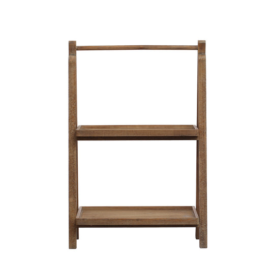 2-Tier Wood Folding Stand