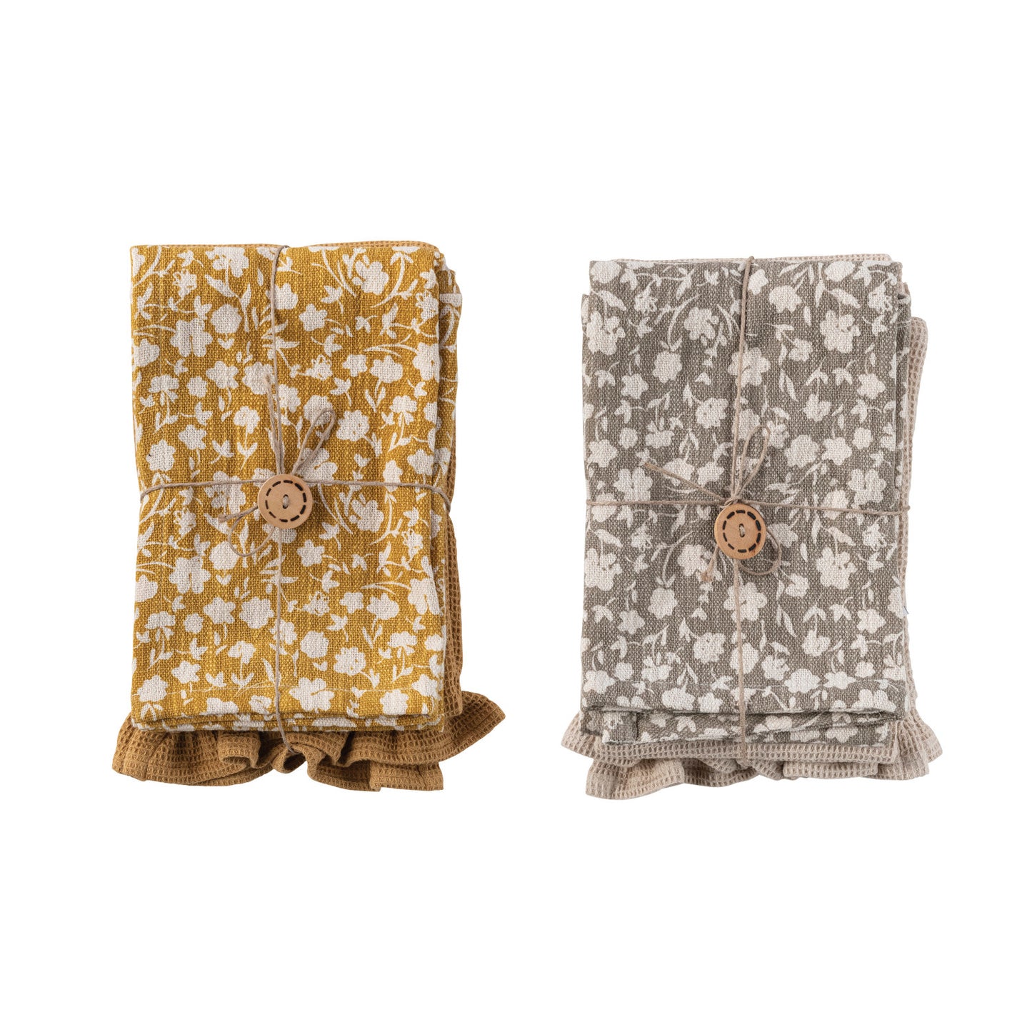 Printed and Waffle Tea Towels - Mustard Seed Faith Co.