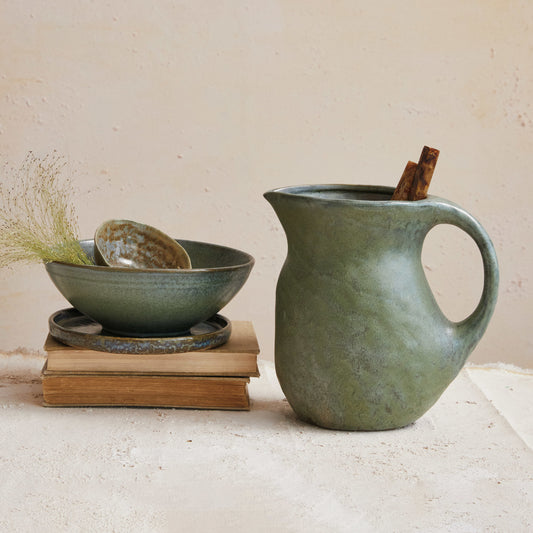 Glazed Matte Pitcher