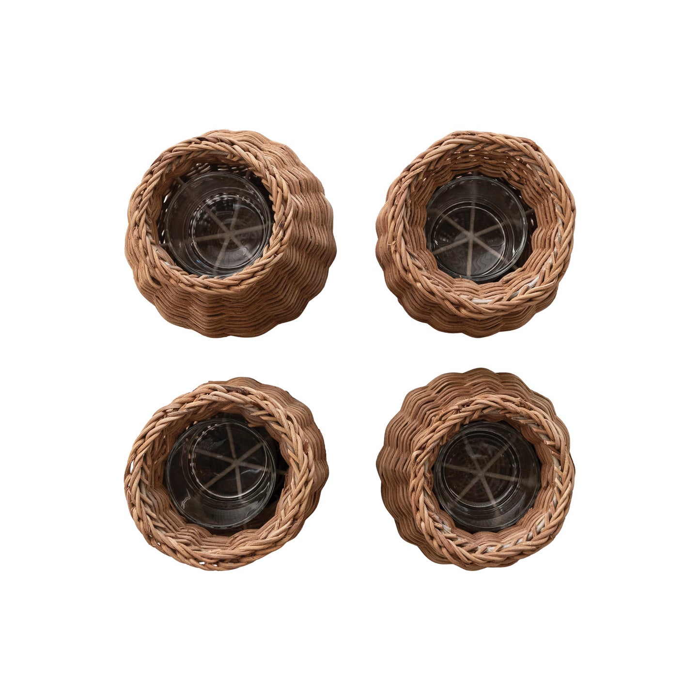 Hand-Woven Rattan Vase