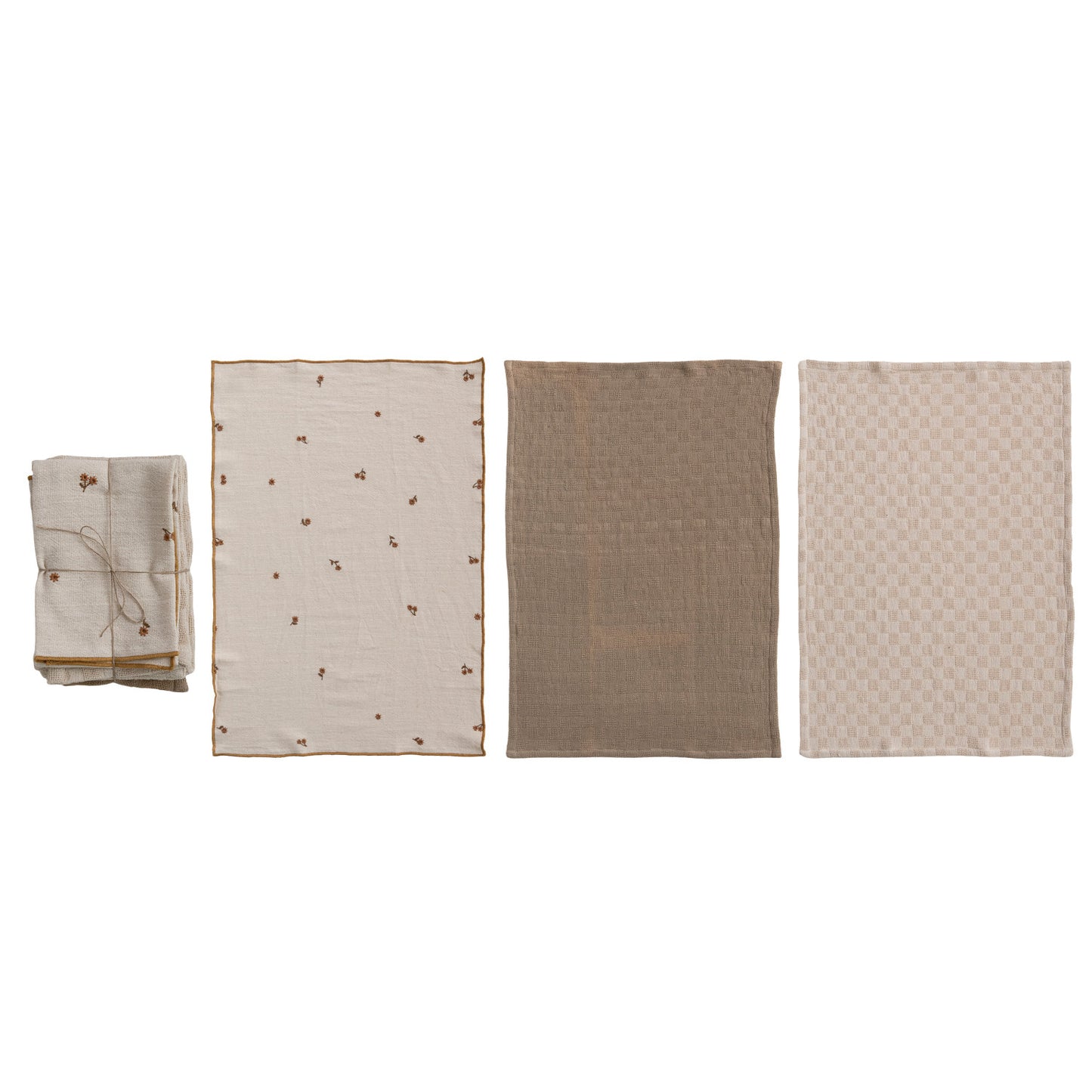 Waffle Weave Autumn Tea Towel Set