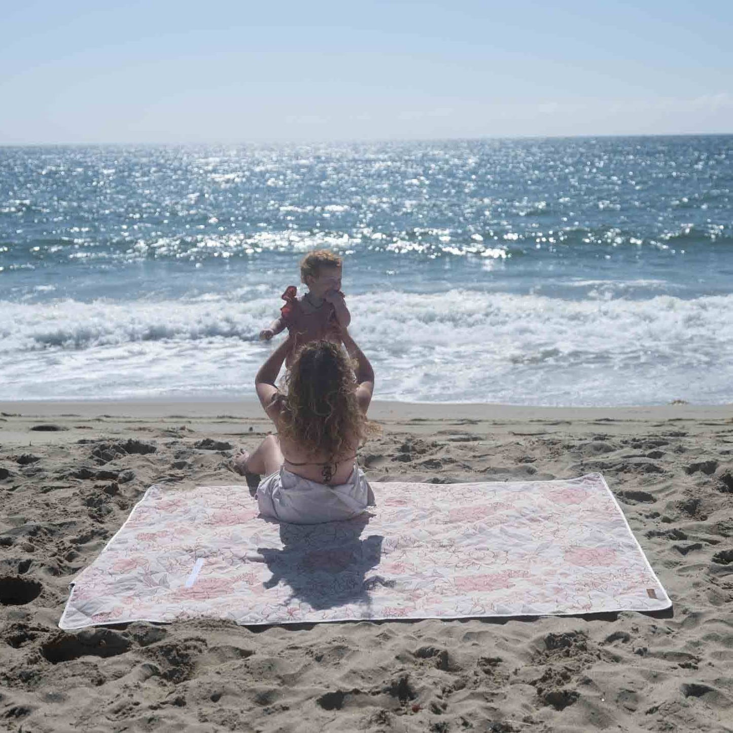 Sunset Rose Picnic Blanket