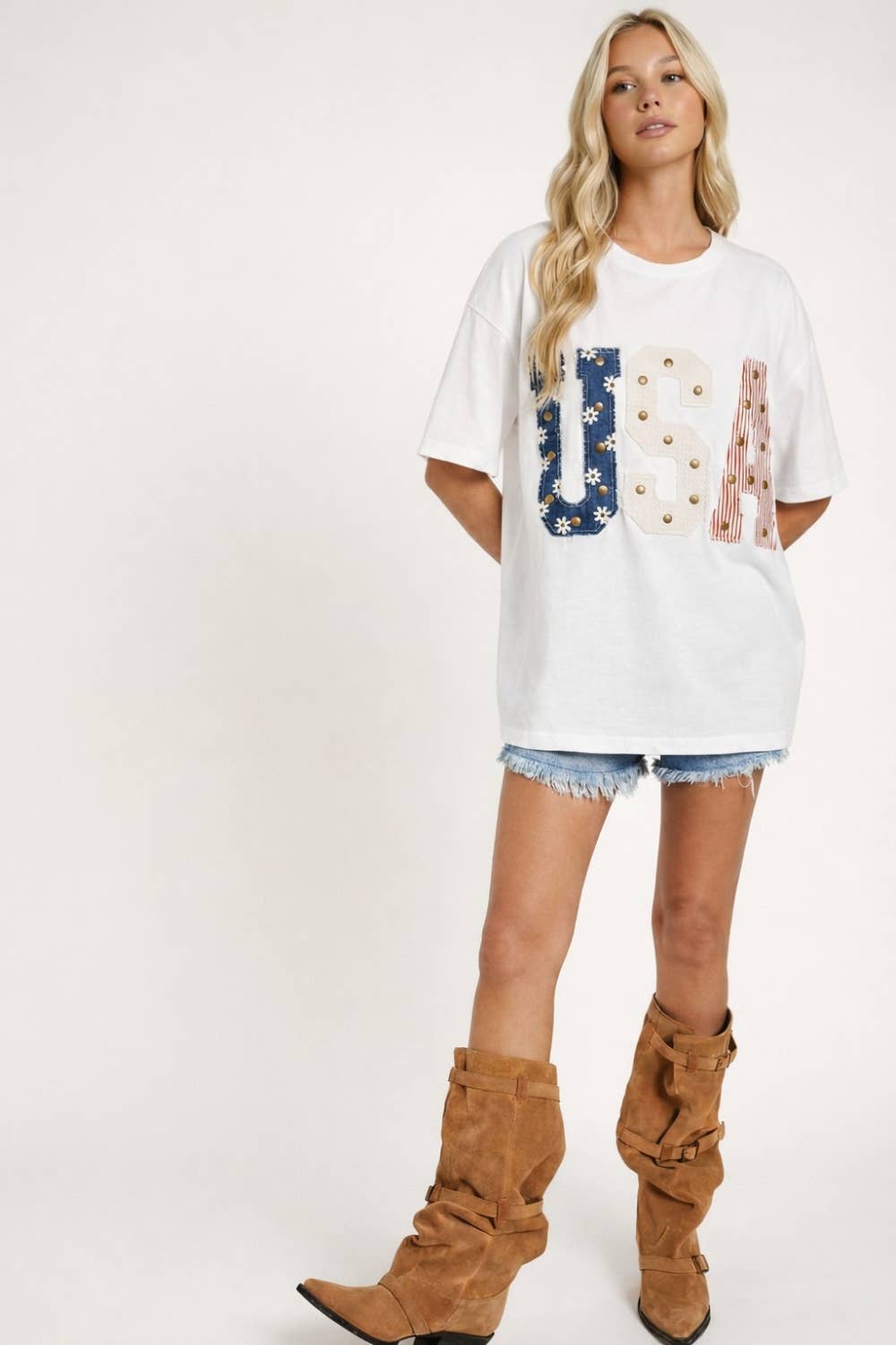 Patch Work USA Graphic Tee
