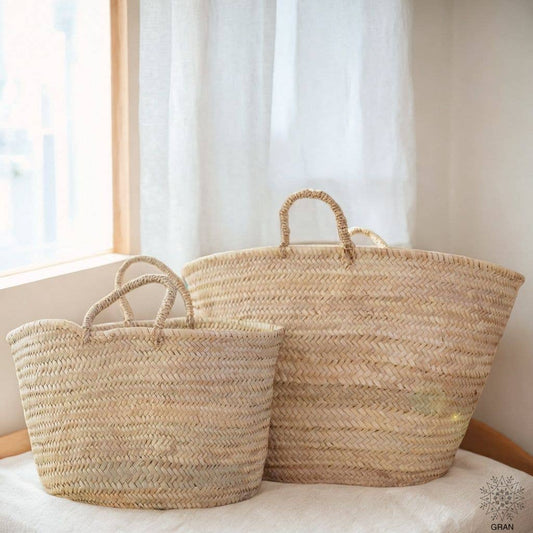 Straw Tote Market Bag