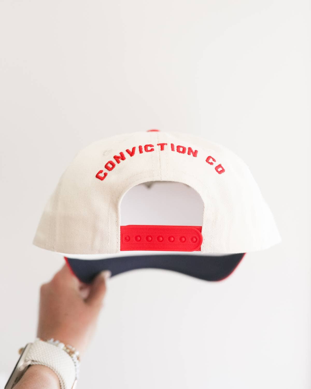 God Bless America Hat Red, Off-White, & Navy