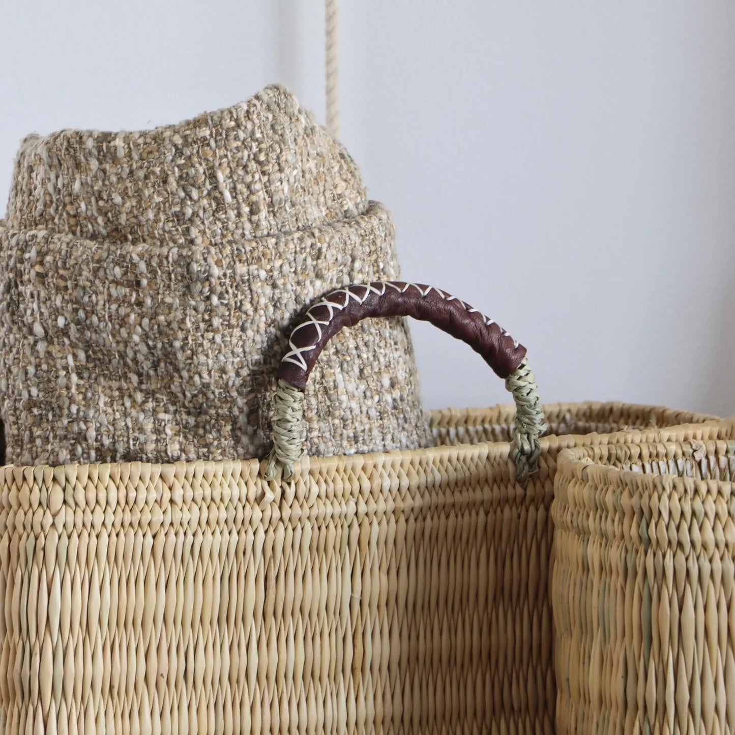 Woven Reed Market Basket