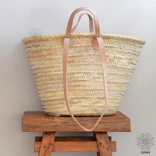 Handwoven French Market Basket