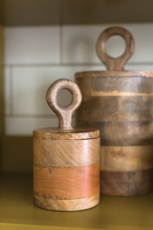 Mango Wood Canister