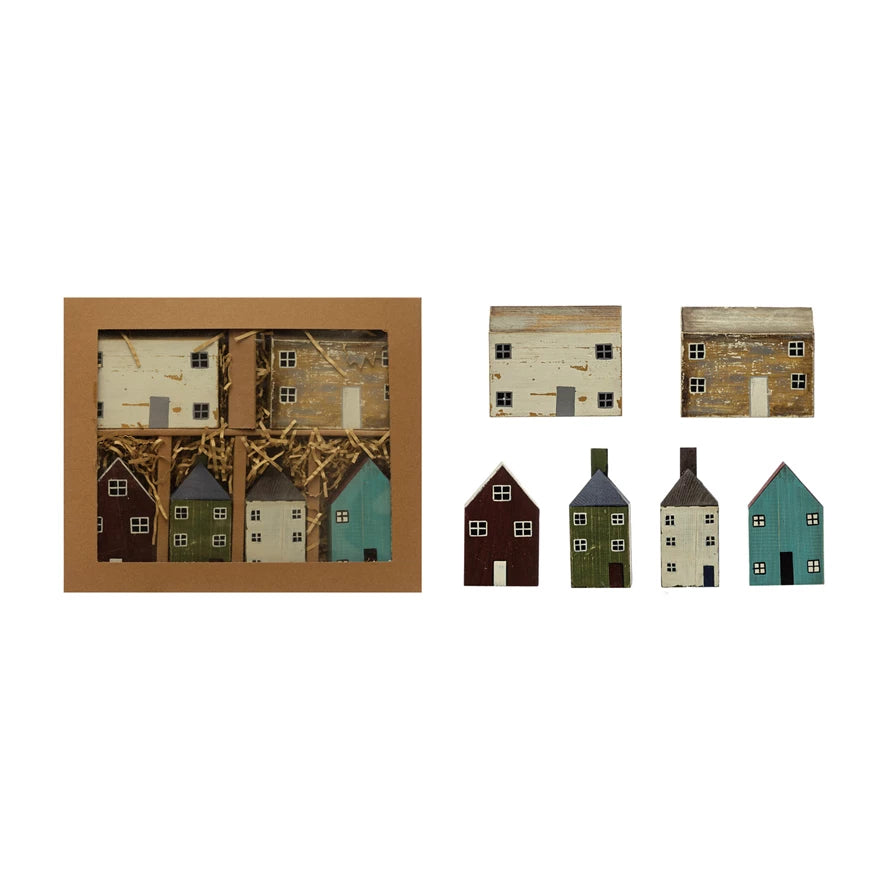 Wooden House Card Holder - Mustard Seed Faith Co.