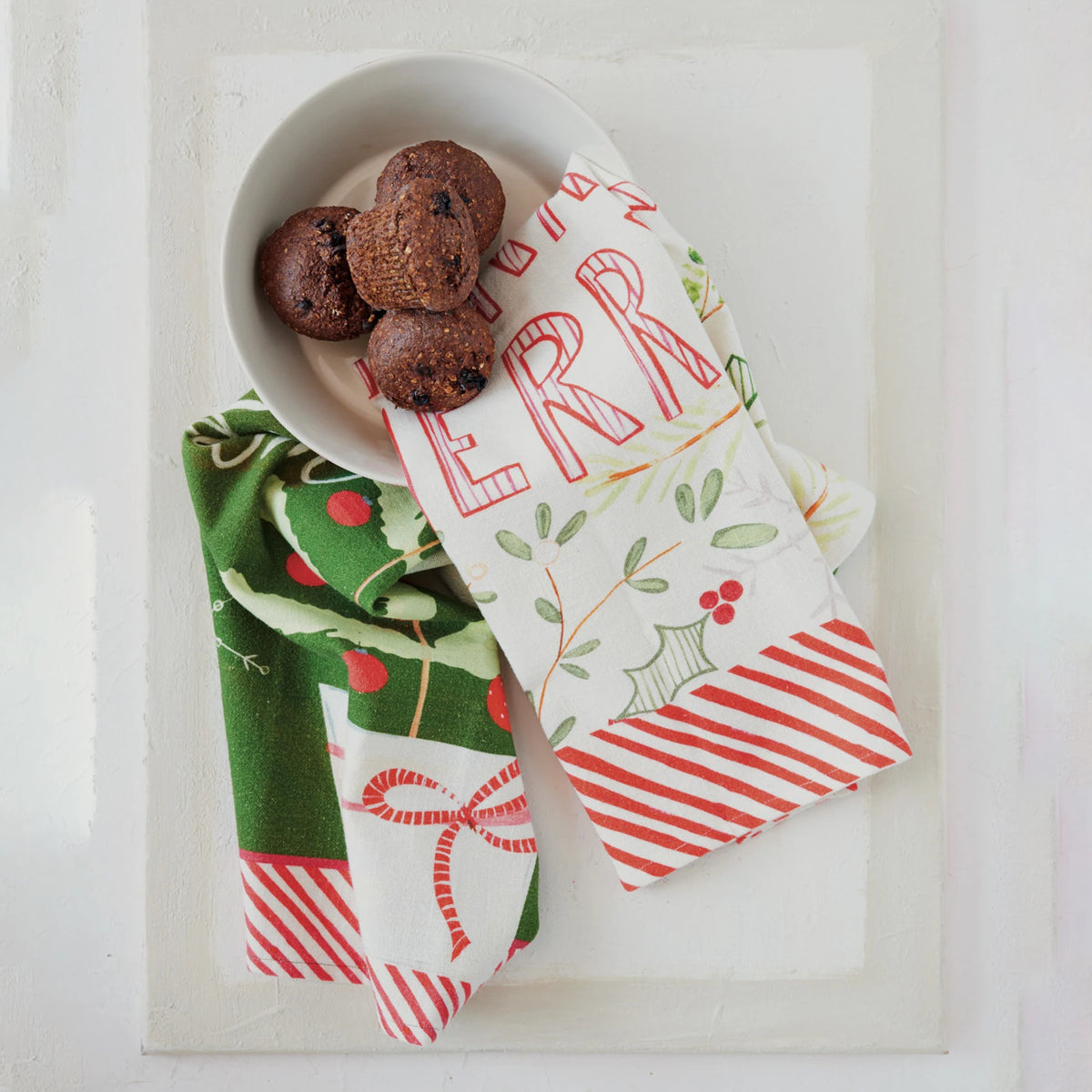 Cotton Slub Seasonal Tea Towel